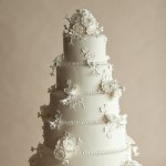 Original Jay Qualls Wedding Cake inspired by Wedgewood china and featuring his triple beaded border.